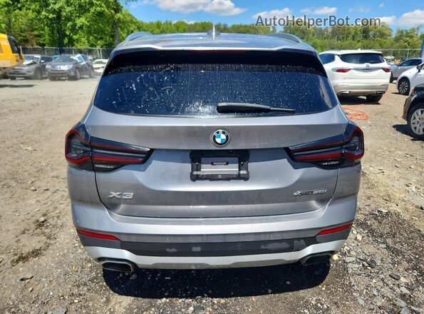 5UX53DP06P9S81087 2023 BMW X3 Серый Вид сзади