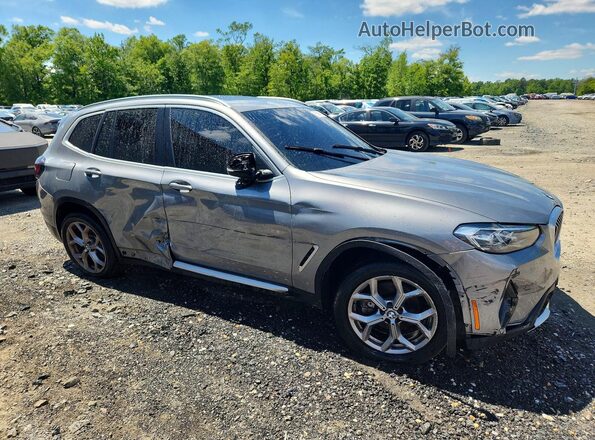 5UX53DP06P9S81087 2023 BMW X3 Серый Передняя правая четверть