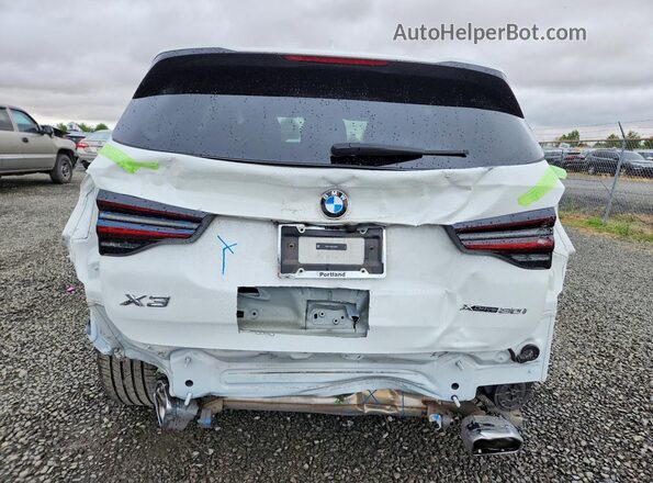 5UX53DP06R9X09601 2024 BMW X3 White Вид ззаду