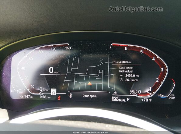 5UX53DP07N9K40352 2022 BMW X3 Черный Вид задних сидений