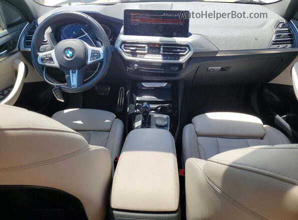 5UX53DP07R9U03412 2024 BMW X3 Белый Вид панели приборов