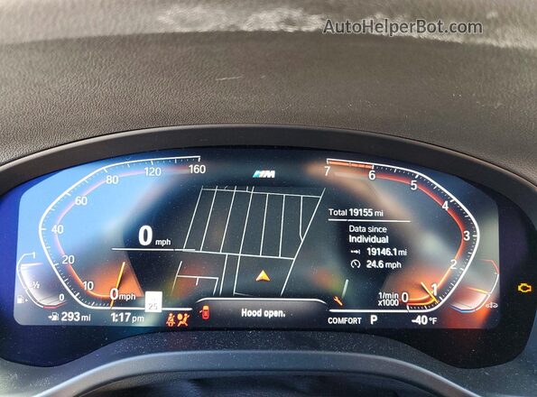 5UX53DP07R9U03412 2024 BMW X3 Белый Вид щитка приборов