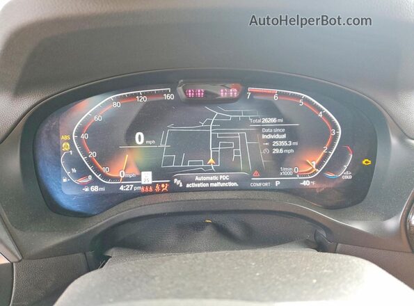 5UX53DP07R9W09541 2024 BMW X3 Gray Instrument cluster view