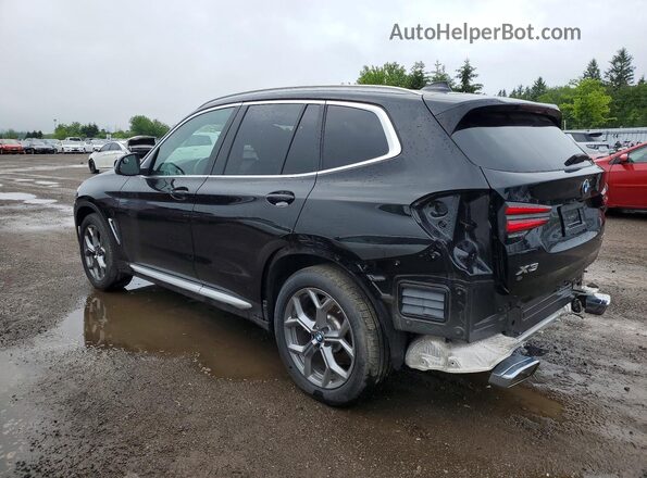 5UX53DP07R9X12572 2024 BMW X3 Black Հետևի ձախ