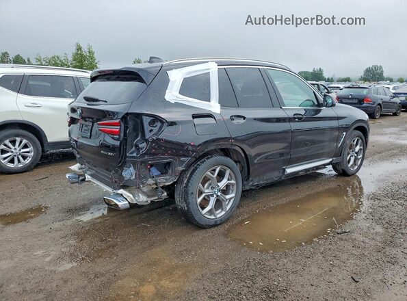 5UX53DP07R9X12572 2024 BMW X3 Black Հետևի աջ