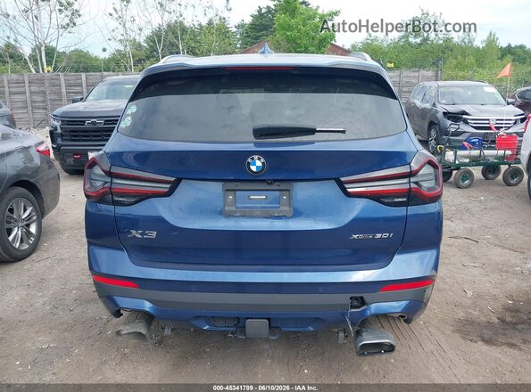 5UX53DP08N9N13556 2022 BMW X3 Синий 