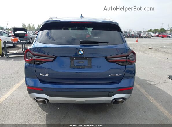 5UX53DP09N9J63466 2022 BMW X3 Blue 