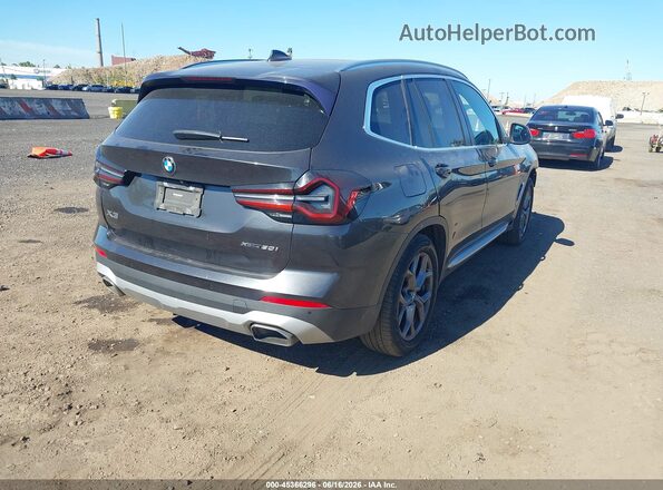 5UX53DP0XN9L24472 2022 BMW X3 Gray Trasero derecho