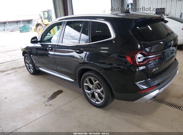 5UX53DP0XN9L69749 2022 BMW X3 Black Trasero izquierdo