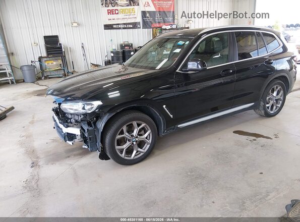 5UX53DP0XN9L69749 2022 BMW X3 Black Vista tres cuartos delantera izquierda