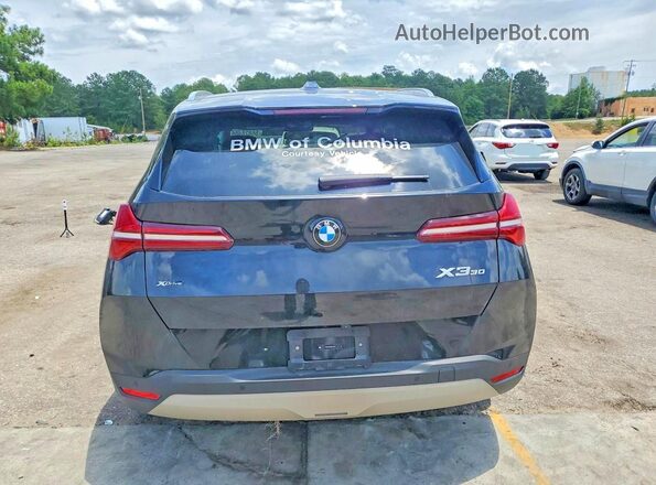 5UX53GP00S9104416 2025 BMW X3 Black Вид ззаду
