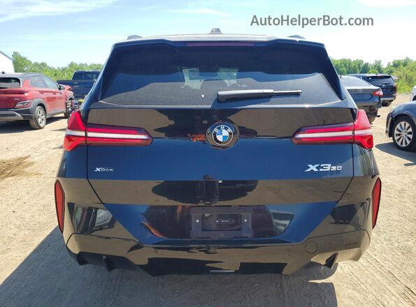 5UX53GP01S9127994 2025 BMW X3 Black Հետևի տեսք
