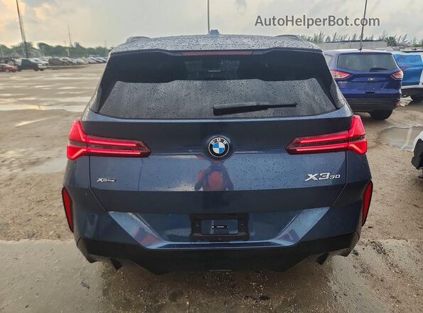 5UX53GP02S9Z37084 2025 BMW X3 Blue Vista trasera
