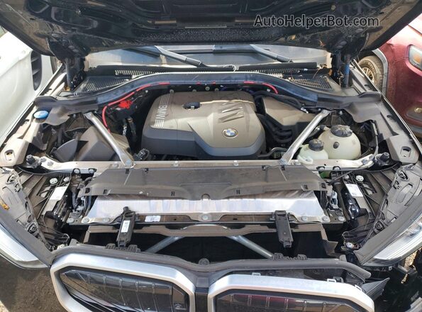 5UX53GP03S9Y62024 2025 BMW X3 Black ძრავის განყოფილების ხედი