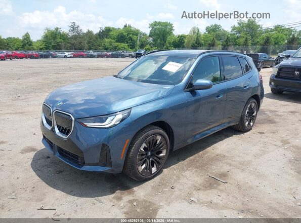 5UX53GP08S9Z53015 2025 BMW X3 Blue Front left