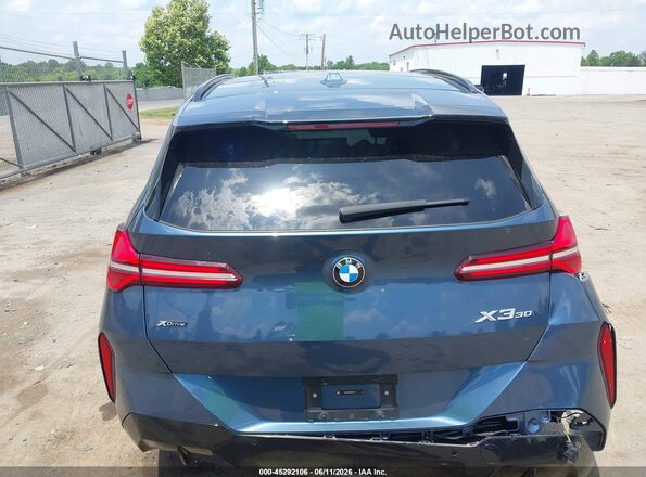 5UX53GP08S9Z53015 2025 BMW X3 Blue Front view