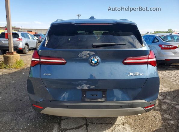 5UX53GP09S9001687 2025 BMW X3 Blue Widok z tyłu