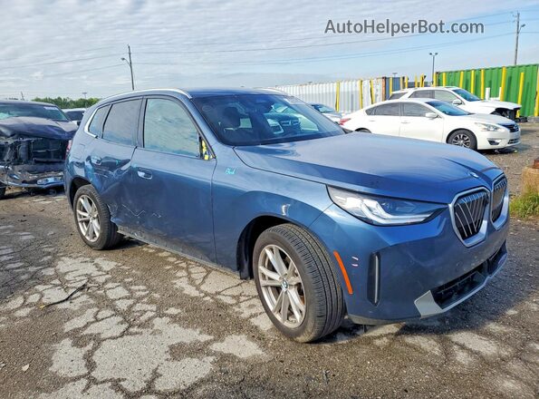 5UX53GP09S9001687 2025 BMW X3 Blue Przód prawy