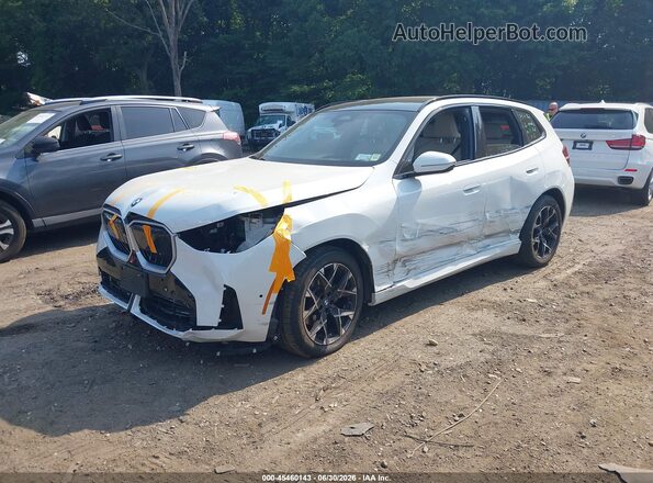 5UX53GP09S9015430 2025 BMW X3 White წინა მარცხენა ხედი სამი მეოთხედიდან