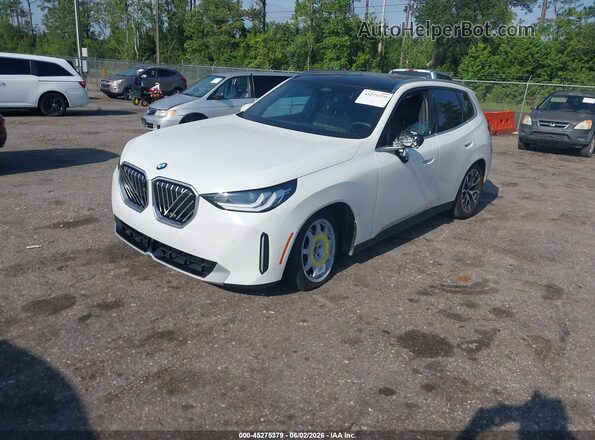 5UX53GP0XT9188925 2026 BMW X3 White Առջևի ձախ երեք քառորդ տեսարան