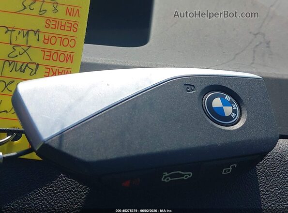 5UX53GP0XT9188925 2026 BMW X3 White Առջևի վահանակի տեսք