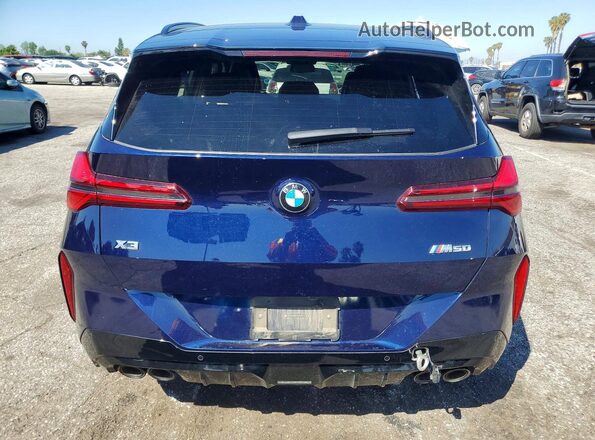 5UX73GP07S9Y12736 2025 BMW X3 Blue Rear view