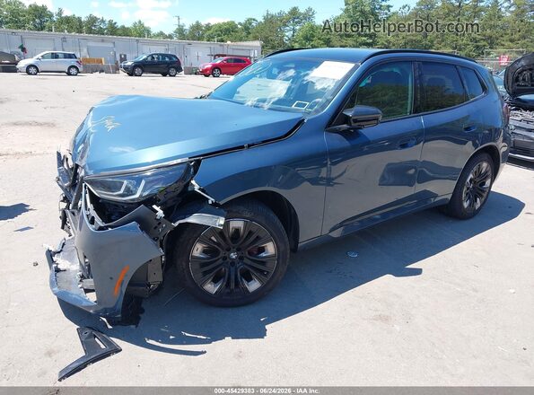 5UX73GP09S9100258 2025 BMW X3 Blue Przód lewy