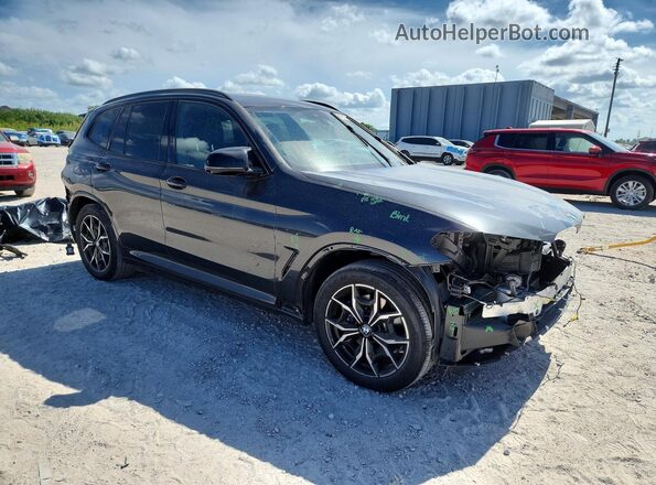 5UX83DP00N9J43247 2022 BMW X3 Black Առջևի աջ
