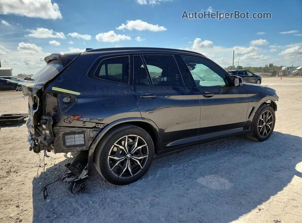 5UX83DP00N9J43247 2022 BMW X3 Black Հետևի աջ