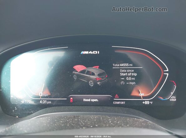 5UX83DP01N9J46500 2022 BMW X3 Black Widok tylnych siedzeń