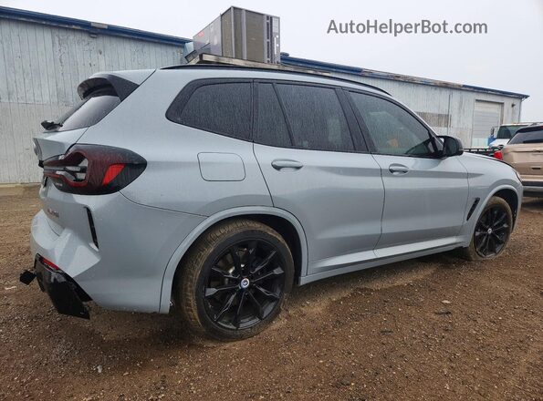 5UX83DP02P9P97377 2023 BMW X3 Gray Rear right