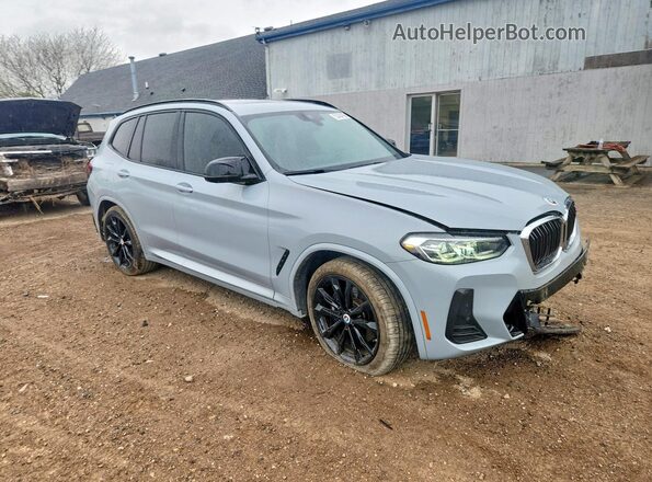 5UX83DP02P9P97377 2023 BMW X3 Gray Front right