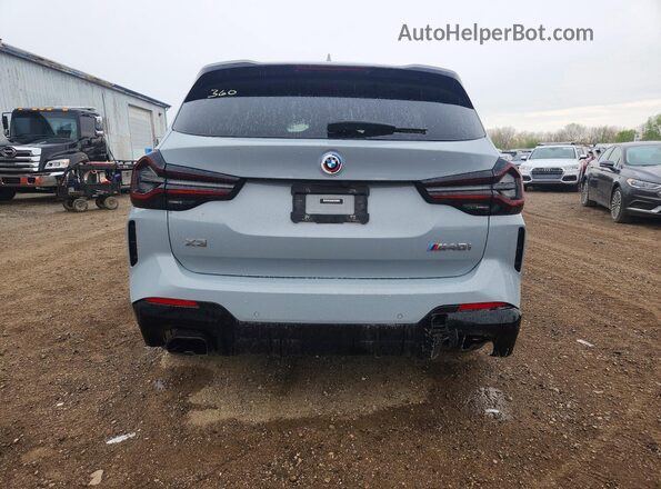 5UX83DP02P9P97377 2023 BMW X3 Gray Rear view