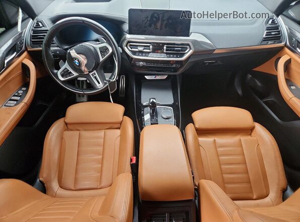 5UX83DP04P9P74134 2023 BMW X3 Синий Вид панели приборов