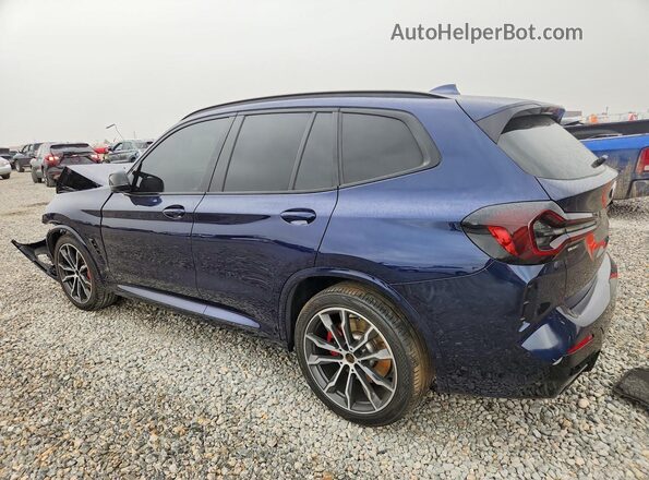 5UX83DP04P9P74134 2023 BMW X3 Синий Задняя левая четверть
