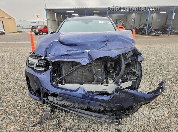 5UX83DP04P9P74134 2023 BMW X3 Синий Вид спереди