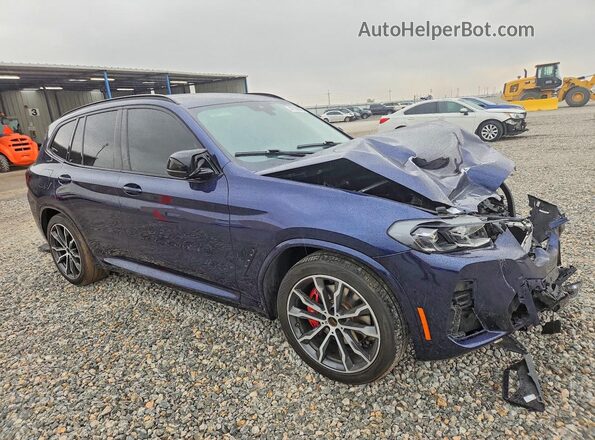 5UX83DP04P9P74134 2023 BMW X3 Синий Передняя правая четверть