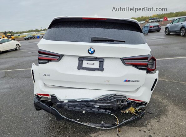 5UX83DP06P9S79790 2023 BMW X3 White Հետևի տեսք