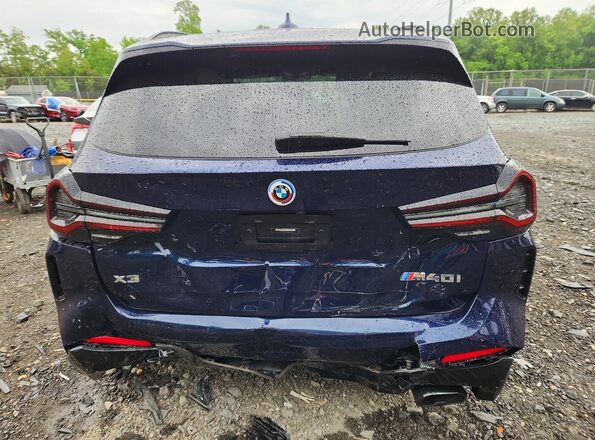 5UX83DP07P9R09851 2023 BMW X3 Blue Հետևի տեսք