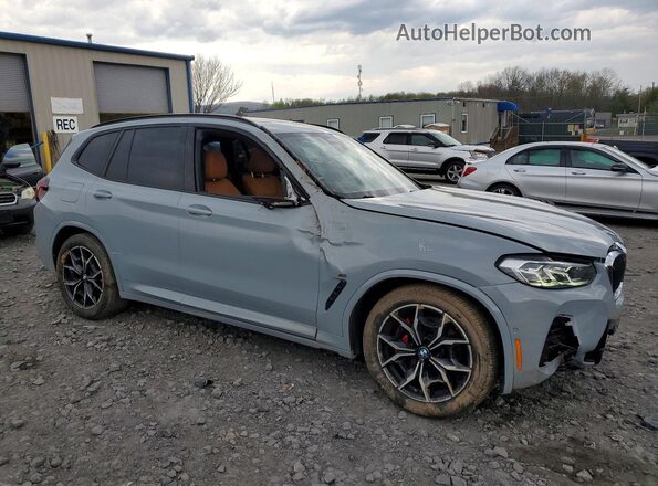 5UX83DP08N9J90896 2022 BMW X3 Blue Przód prawy