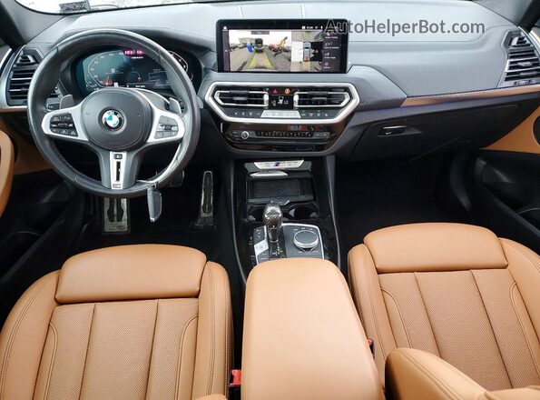 5UX83DP08N9J90896 2022 BMW X3 Blue Widok deski rozdzielczej