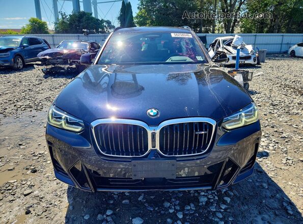 5UX83DP09N9L10320 2022 BMW X3 Black Вид спереду