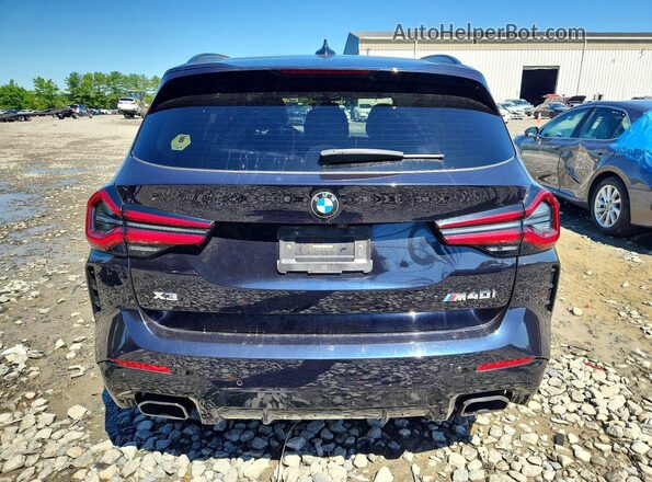 5UX83DP09N9L10320 2022 BMW X3 Black Вид ззаду