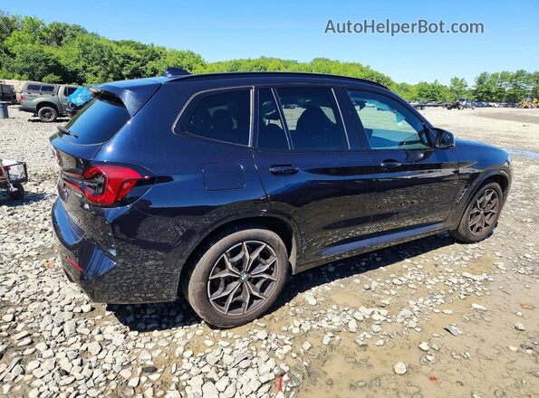 5UX83DP09N9L10320 2022 BMW X3 Black Задня права чверть
