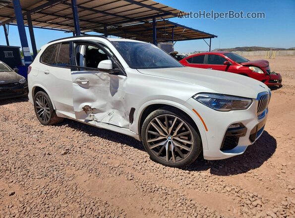 5UXCR4C00LLT19941 2020 BMW X5 White Front right