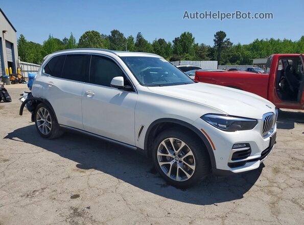 5UXCR4C00LLW65066 2020 BMW X5 White Передня права чверть
