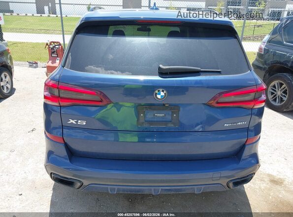 5UXCR4C01M9H63301 2021 BMW X5 Blue 