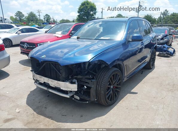 5UXCR4C07M9G71206 2021 BMW X5 Blue Передня ліва чверть