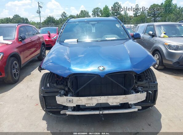 5UXCR4C07M9G71206 2021 BMW X5 Blue Вид задньої частини салону