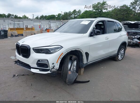 5UXCR6C03L9B79699 2020 BMW X5 White Przód lewy